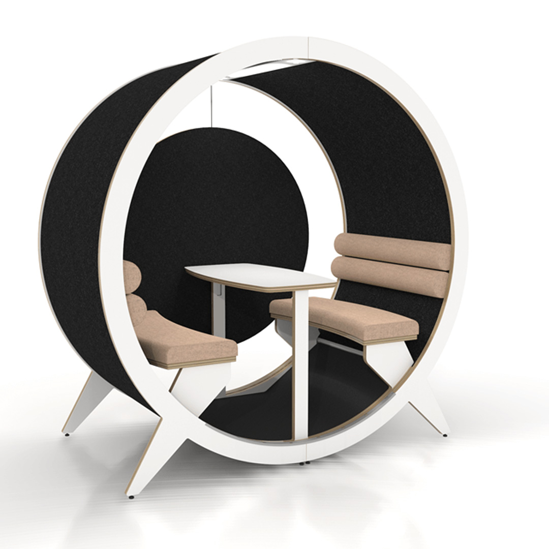 BlockO four pod with benches and a table