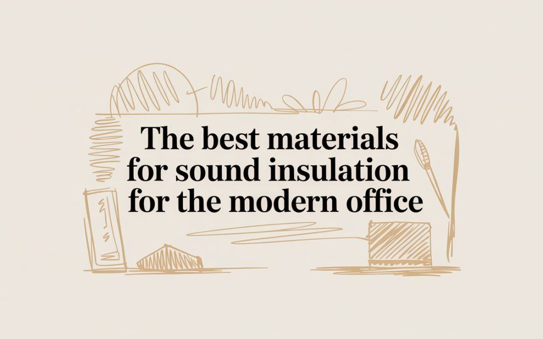The Best Materials for Sound Insulation for the Modern Office in 2026