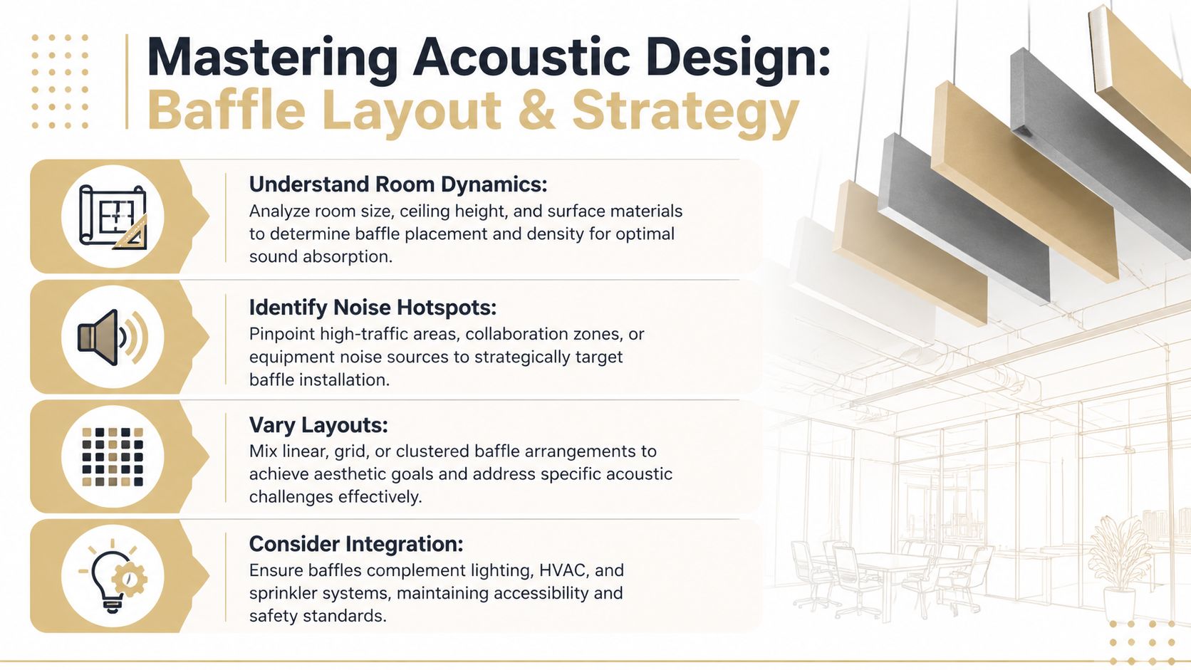 mastering acoustic design infographic