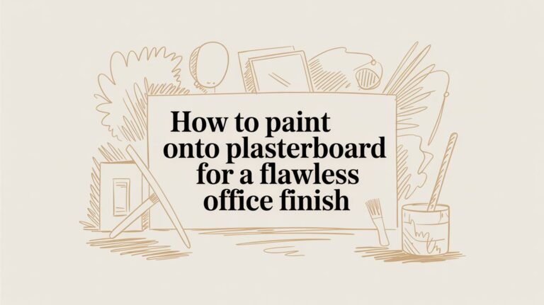 How to Paint Onto Plasterboard for a Flawless Office Finish