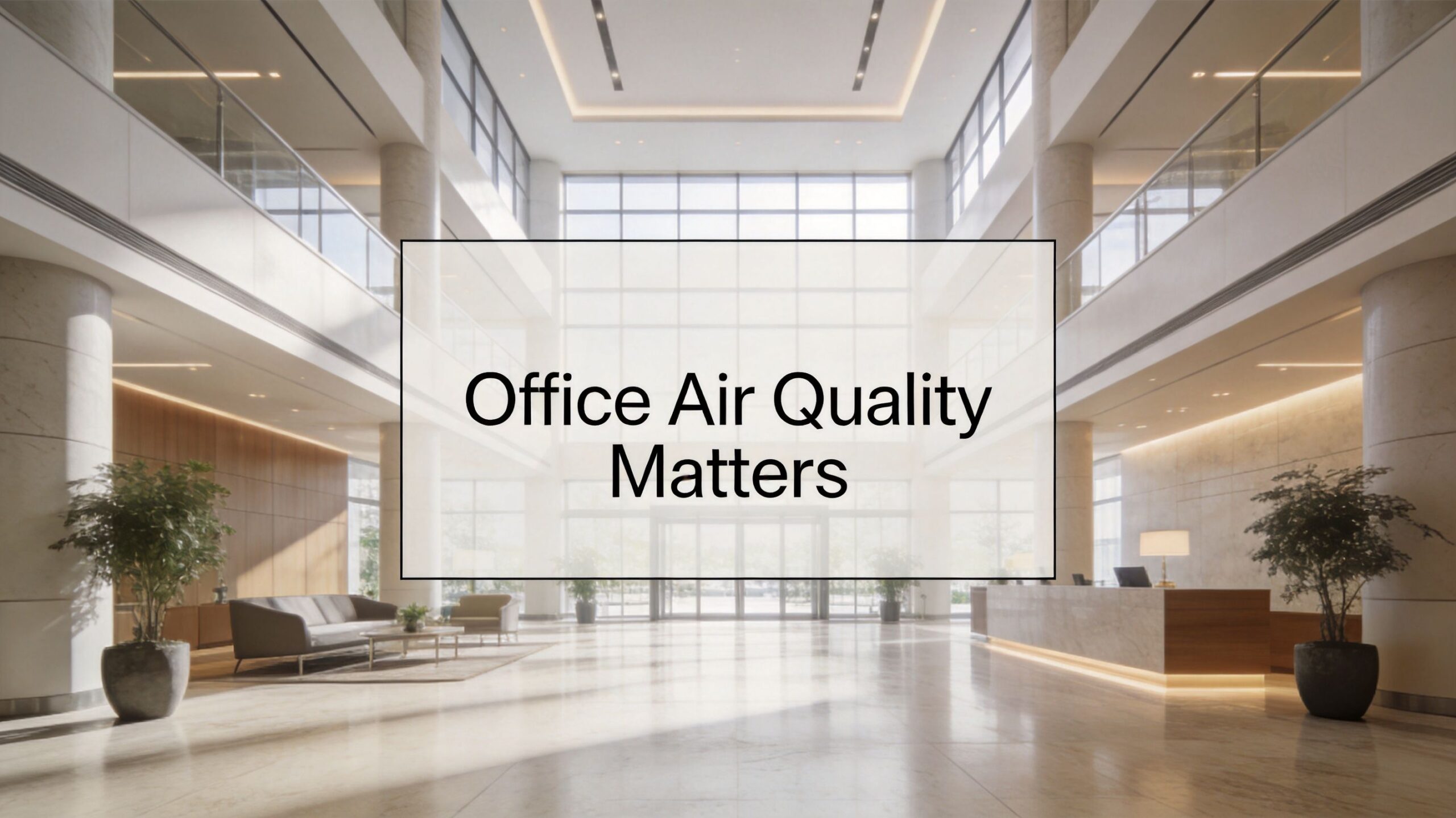 large open lobby reception area requiring good air quality