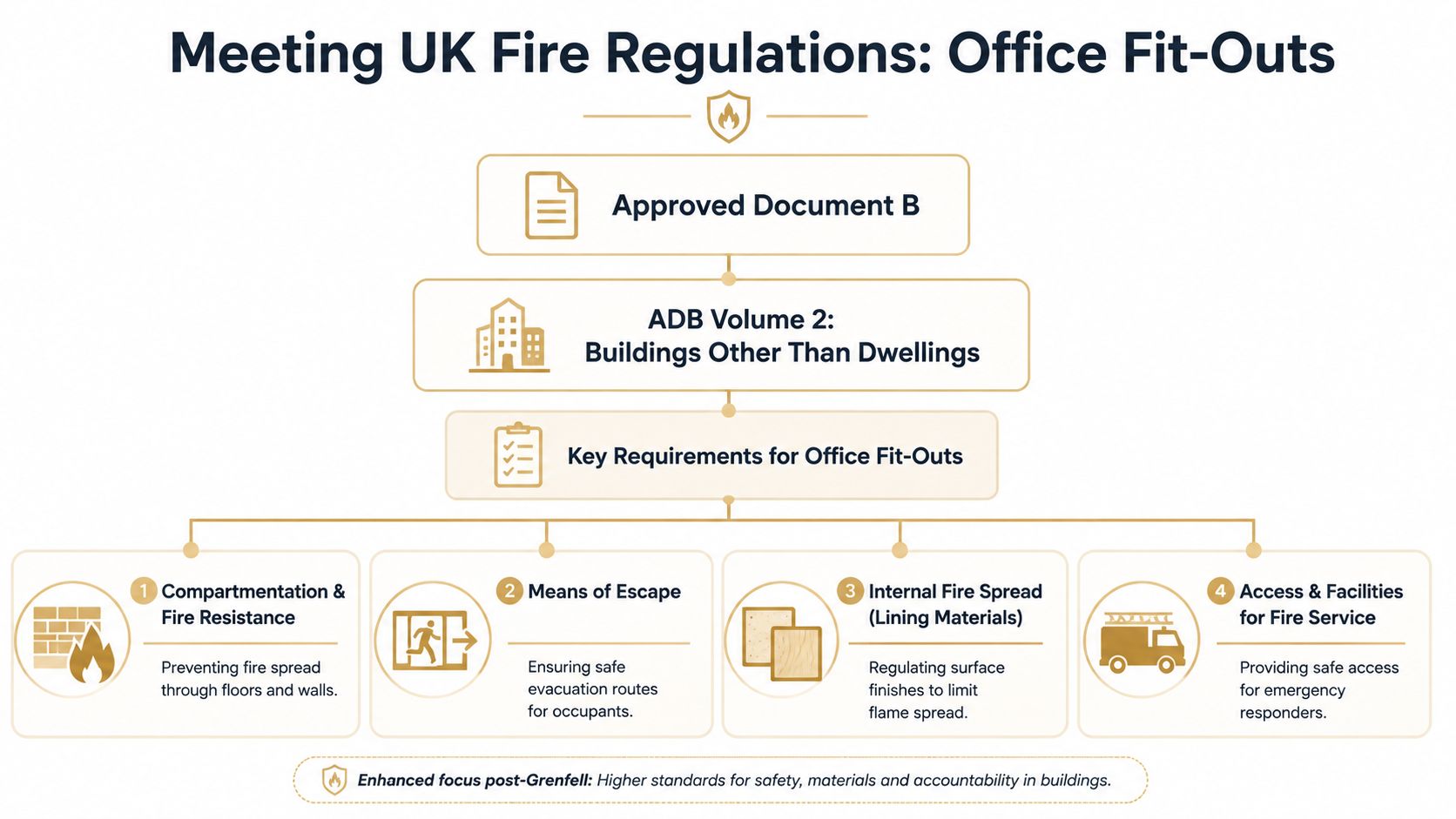 infographic on UK fire safety regulations
