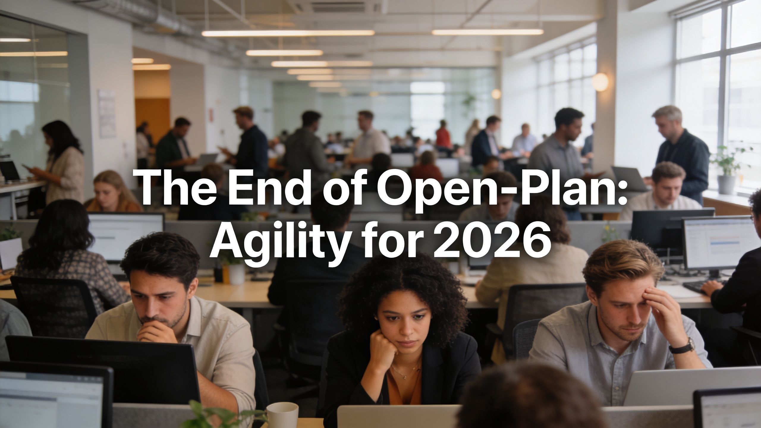 many people working in an open office space